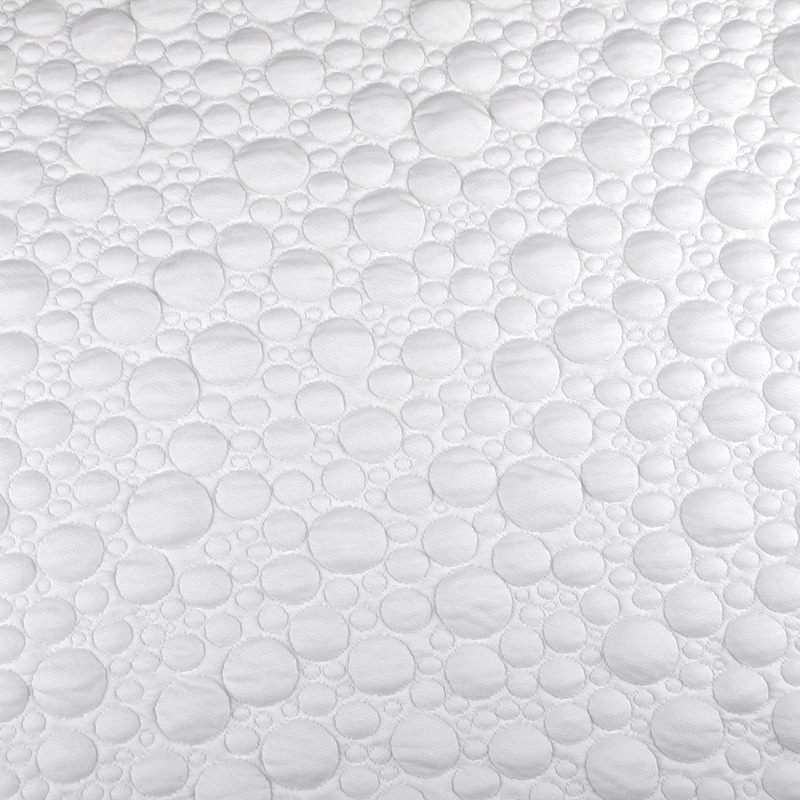 White Simple and Soft Polyurethane Knitted Mattress Fabric